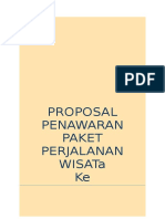 Proposal Penawaran Paket Perjalanan Wisata