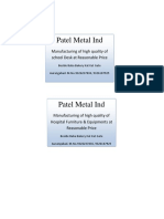 Patel Metal Ind: Manufacturing of High Quality of School Desk at Reasonable Price
