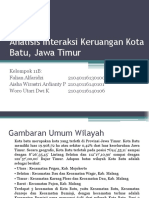 Analisis Interaksi Keruangan Kota Batu, Jawa Timur