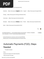 Automatic Payments (F110), Steps Needed