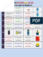 8ºtorneo Navidad Sol Sun Horar Sabado 9