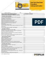 Start Up & Shut Down Procedures Underground Loaders