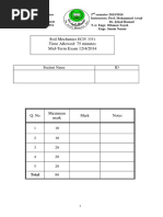 Mid Term Exam With Solutions PDF