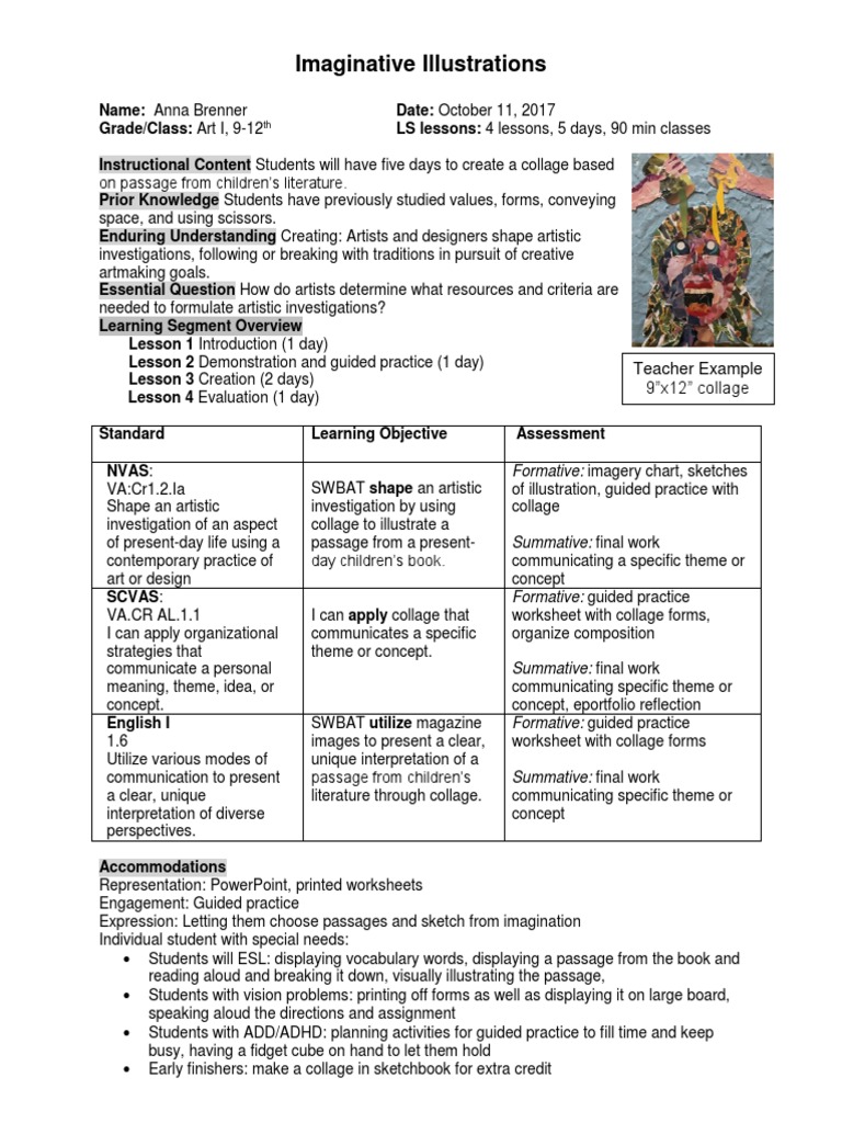 Children's Literature Collage Project | PDF | Collage | Communication