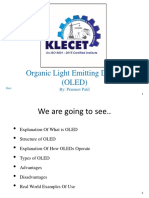 Organic Light Emitting Diodes (OLED) : By: Prameet Patil