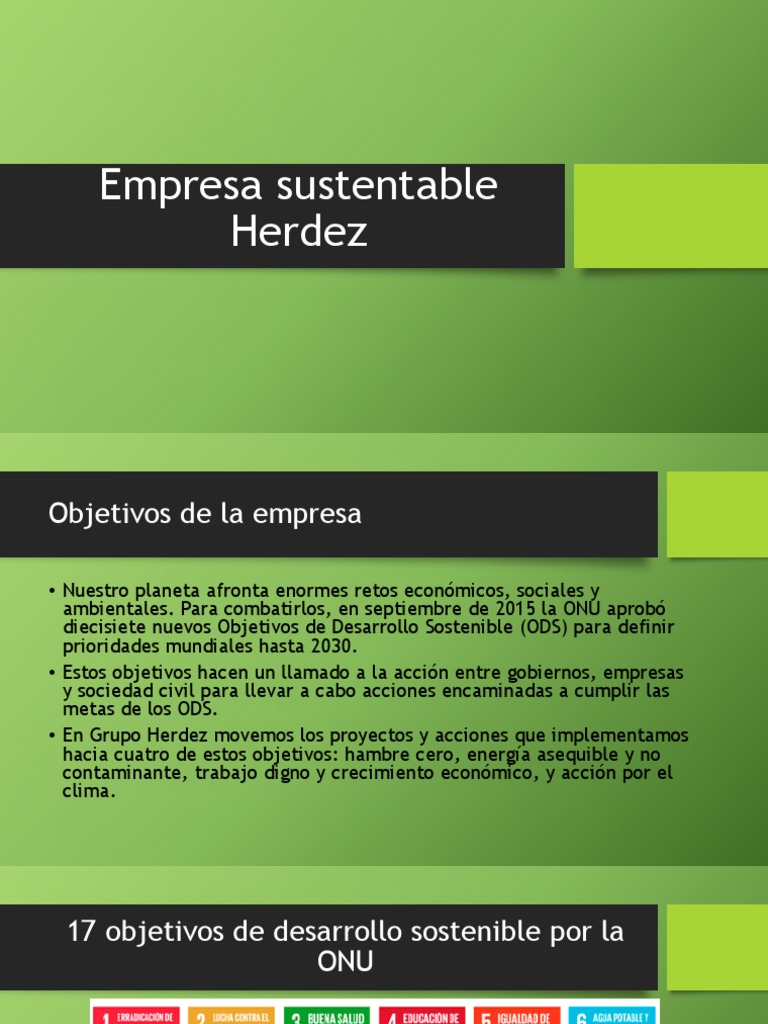 Empresa Sustentable Herdez | PDF | Sustentabilidad | Desarrollo sostenible