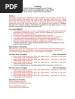 Sample CV