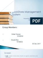 Bookstore Management System: Presented To: Mam Tayyaba Sana