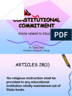 49.1. Constitutional Commitment Related To Education