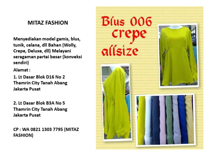 WA 0821 1303 7795 pusat grosir atasan wanita grosir WA 0821 1303 7795 pusat grosir atasan wanita grosir