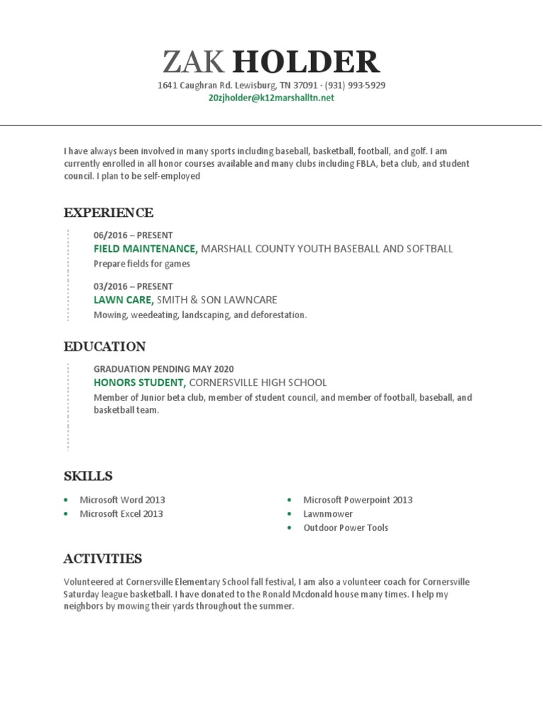 Holder Experience PDF