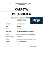 Carpeta Pedagógica - Capote Sergio