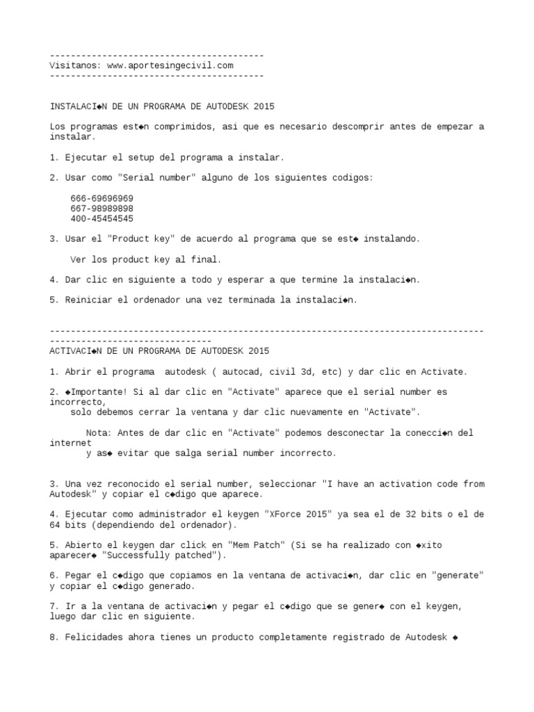 Autocad Civil 3d 2015 Xforce Keygen 64bits