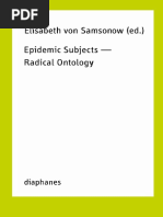 Elisabeth Von Samsonow Epidemic Subjects Radical Ontology 1