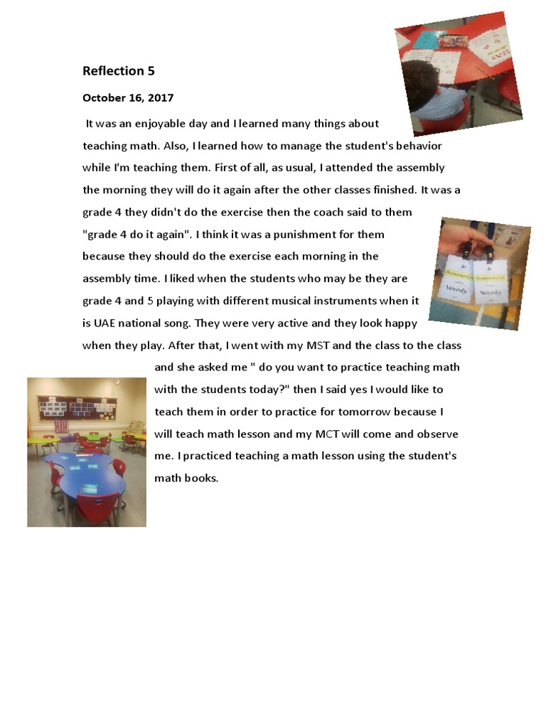 Reflection 5 | PDF