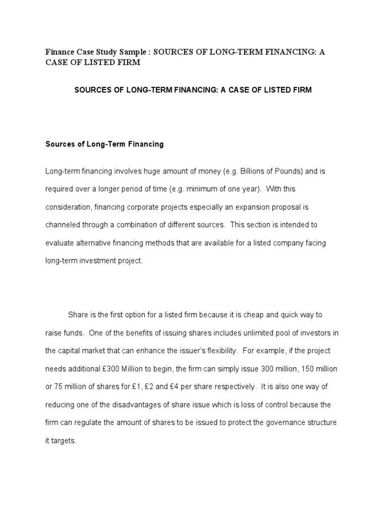 finance-case-study-sample