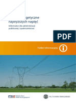 Linie Elektroenergetyczne Najwyzszych Napiec Informator Dla Administracji Publicznej I Spoleczenstwa PDF