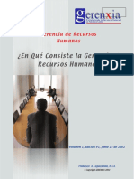 9. en Que Consiste La Gerencia de Recursos Humanos