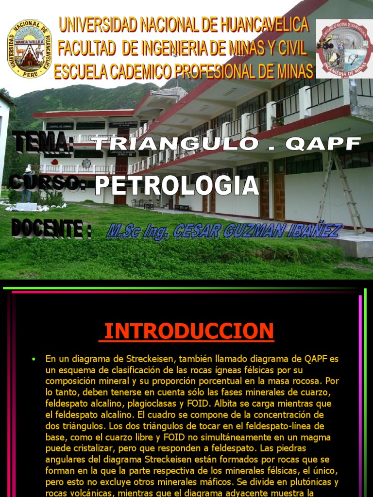 Triangulo Qapf Pdf Roca ígnea Granito