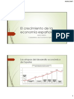 El crecimiento de la economía española