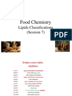 Food Chemistry: Lipids Classifications (Session 7)
