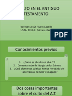 1 El Culto en El Antiguo Testamento - Usba. 2017 II.1a. Clase