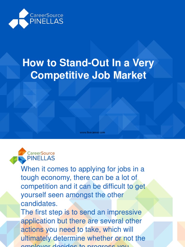 How To Stand-Out in A Very Competitive Job Market | PDF | Job Hunting ...