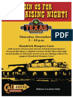 Texas Roadhouse - Hendrick Hospice Care