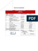 Proyecto de Inversión