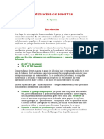 Estimación de Reservas