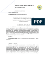 Plano Anual de Ciências 8 Ano - 2017