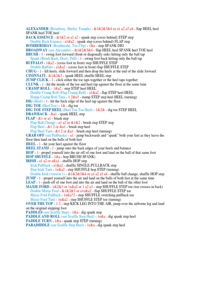 Tap Dictionary Foot Sports