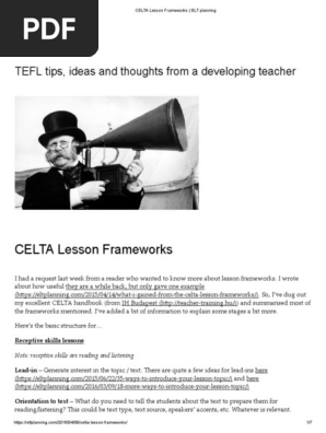 CELTA Lesson Frameworks _ ELT Planning