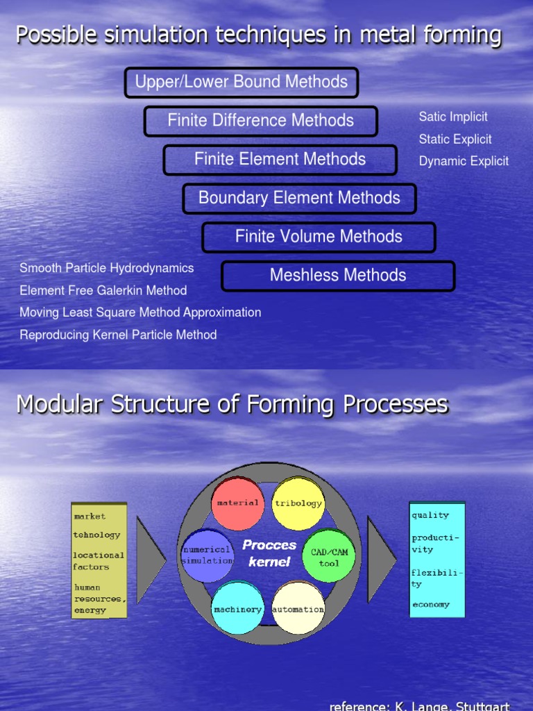 Metal Forming Simulation Techniques | PDF | Plasticity (Physics ...