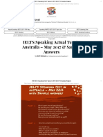 IELTS Speaking Test 5