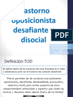 Trastorno Oposicionista Desafiante y Disocial