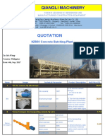 HZS60 Concrete Batching Plant Quotation