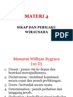 MATERI 4 - Sikap Dan Perilaku Wirausaha