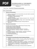 Electronic & Pneumatic Instrumentation