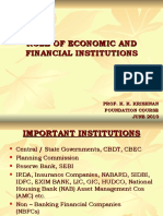 Role of Economic and Financial Institutions by K. K. Krishnan