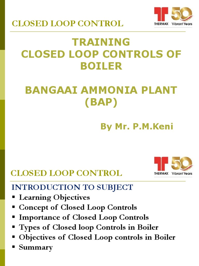 Control Loops For Boiler PDF Control Theory Boiler