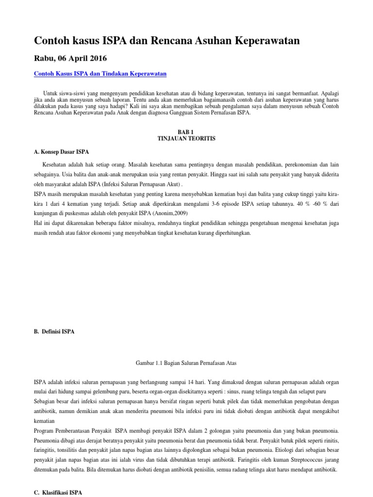 Contoh Resume Keperawatan