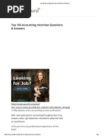 Top 100 Accounting Interview Questions & Answers