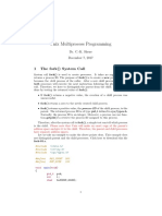 Unix Multiprocess Programming: 1 The Fork System Call