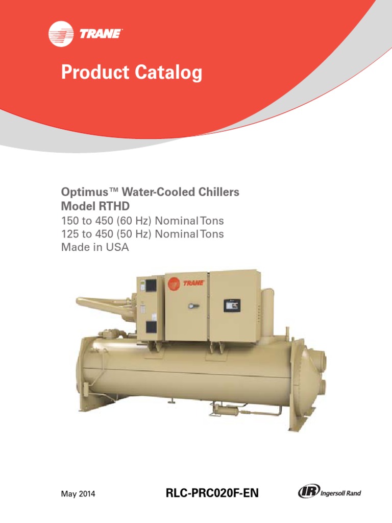 TRANE CHILLER RLC-PRC020F-EN - Catalog PDF | PDF | Heat Exchanger | Air ...