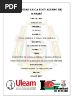 Concepto de Logica General y Juridica y Los Principios Fundamentales