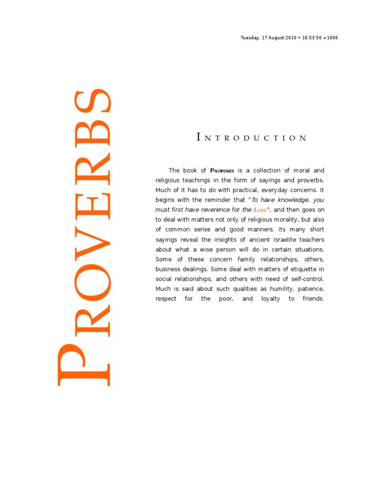 Thirty Sayings of the Wise | PDF | Wisdom | Book Of Proverbs