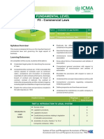 Fundamental Level: Commercial Laws F5