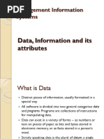 Data and Information Attributes