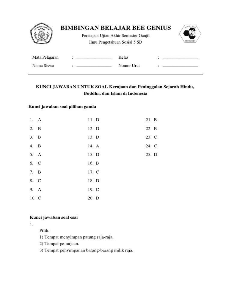 Soal Sejarah Kerajaan Islam Di Indonesia - Seputar Sejarah